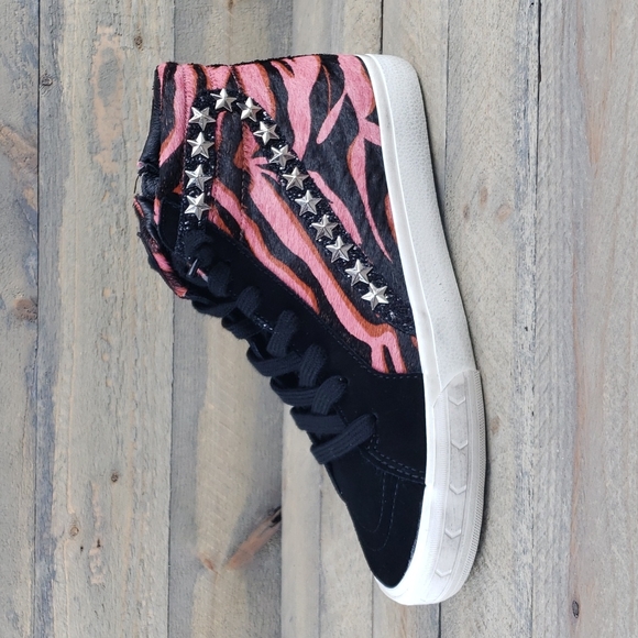 Vintage Havana Kings Distressed Studded High Tops - Picture 3 of 12